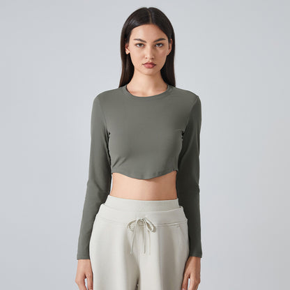 Full sleeve cropped top