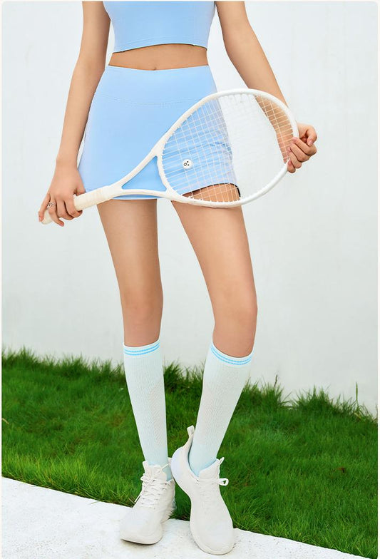 Side slit tennis skort