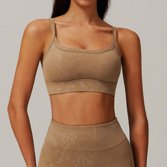 Printed sports bra