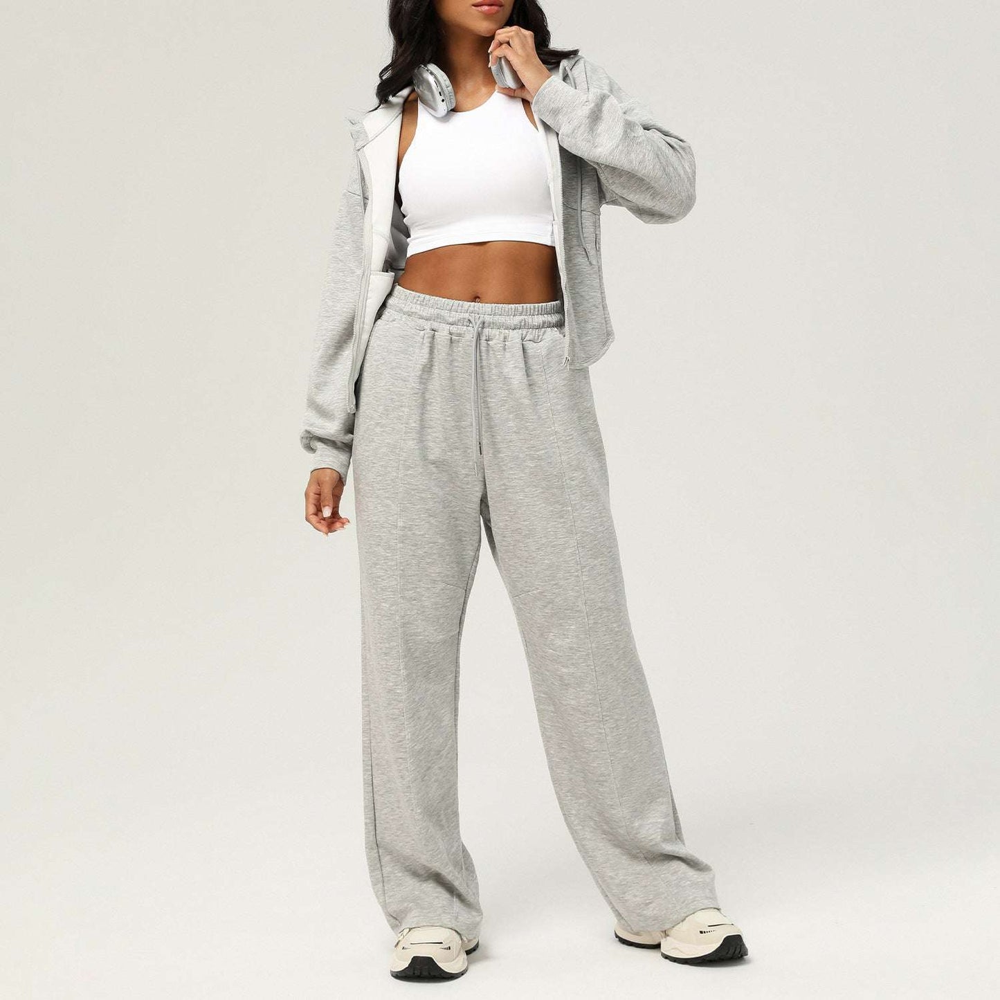 Matching hoodie and sweatpants set