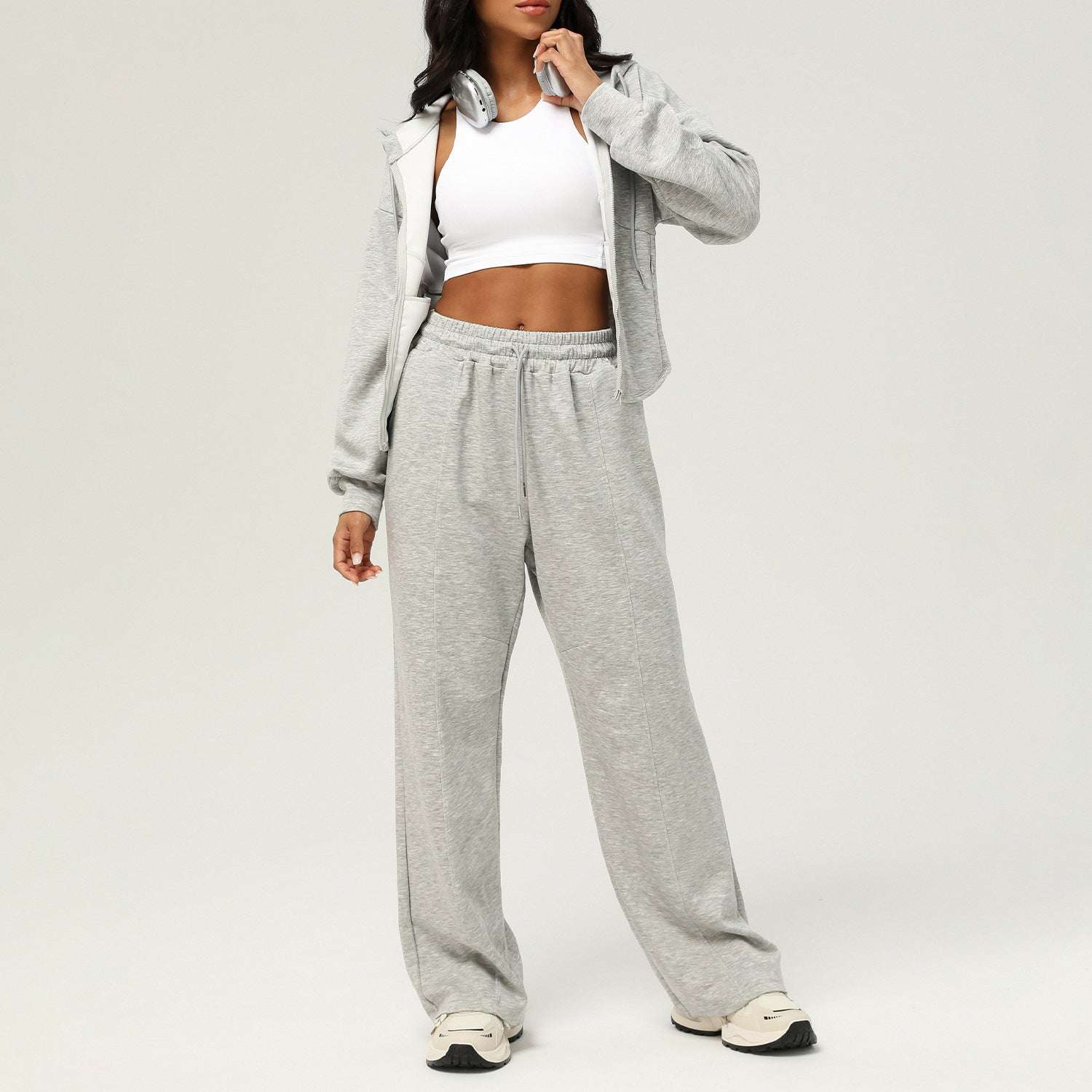 Matching hoodie and sweatpants set