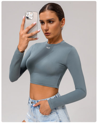 Full sleeve cropped top