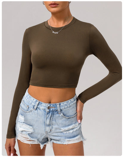 Full sleeve cropped top