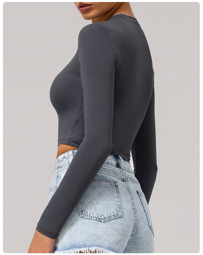 Full sleeve cropped top