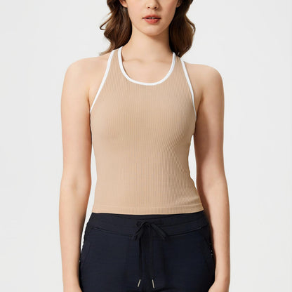 Contrast trim vest