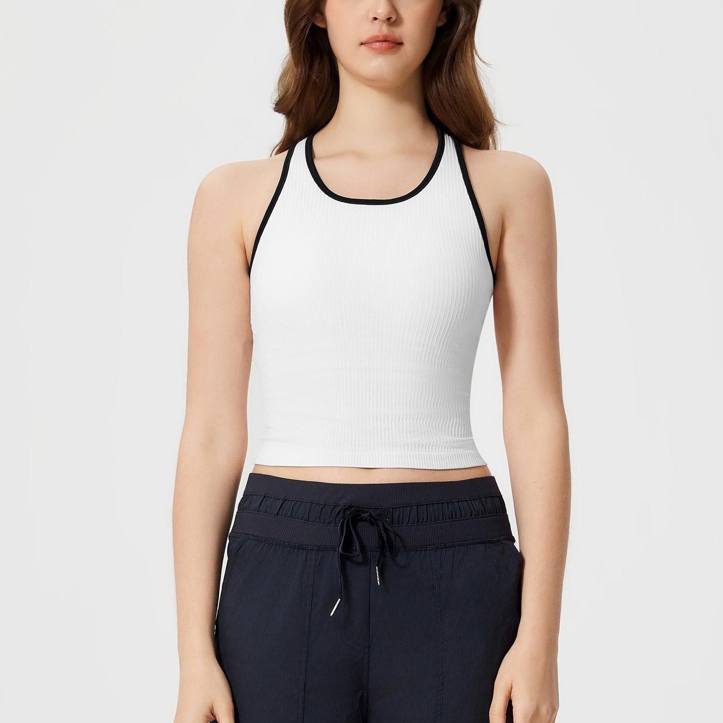 Contrast trim vest