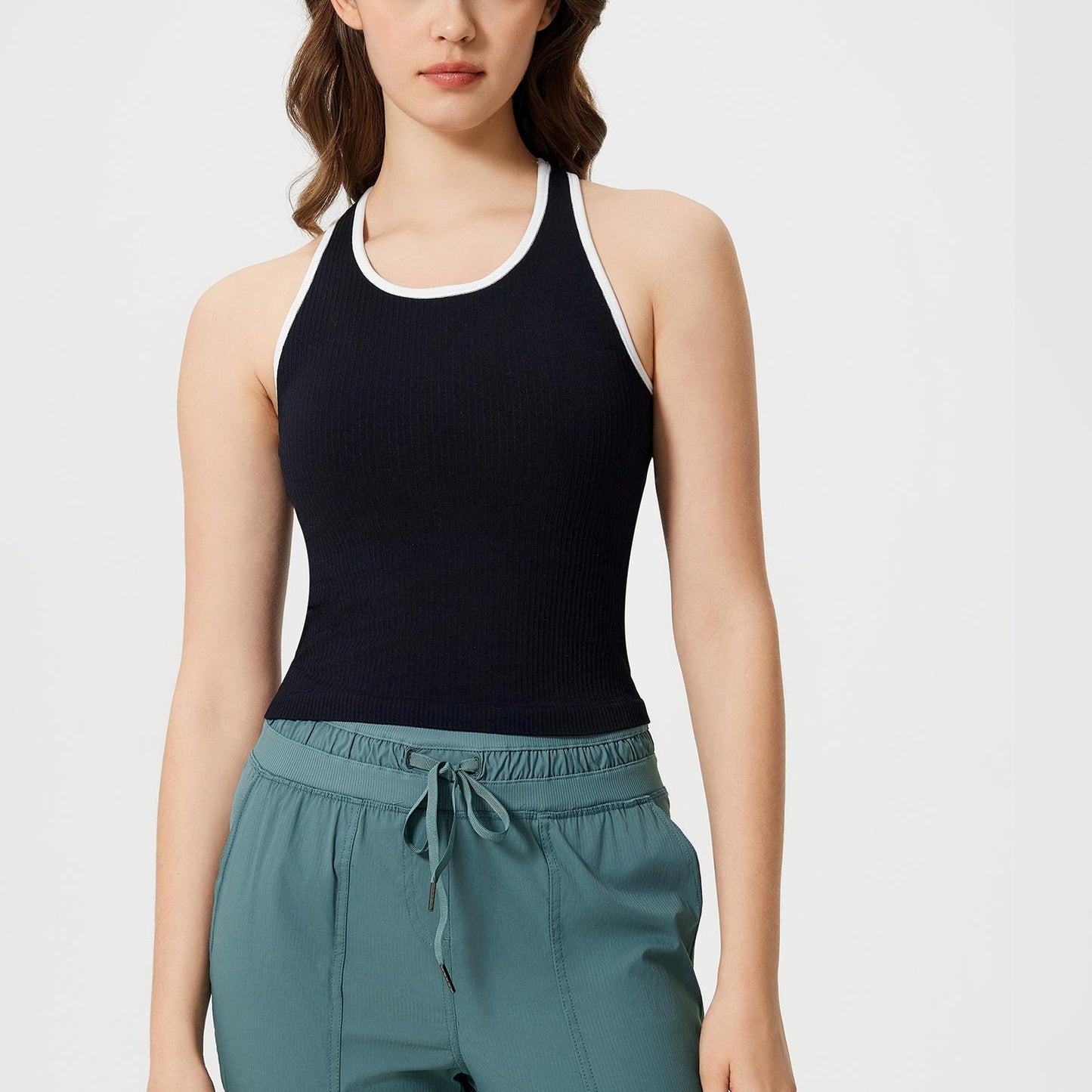 Contrast trim vest