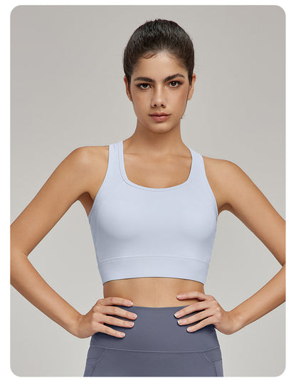 Cut out back sports bra