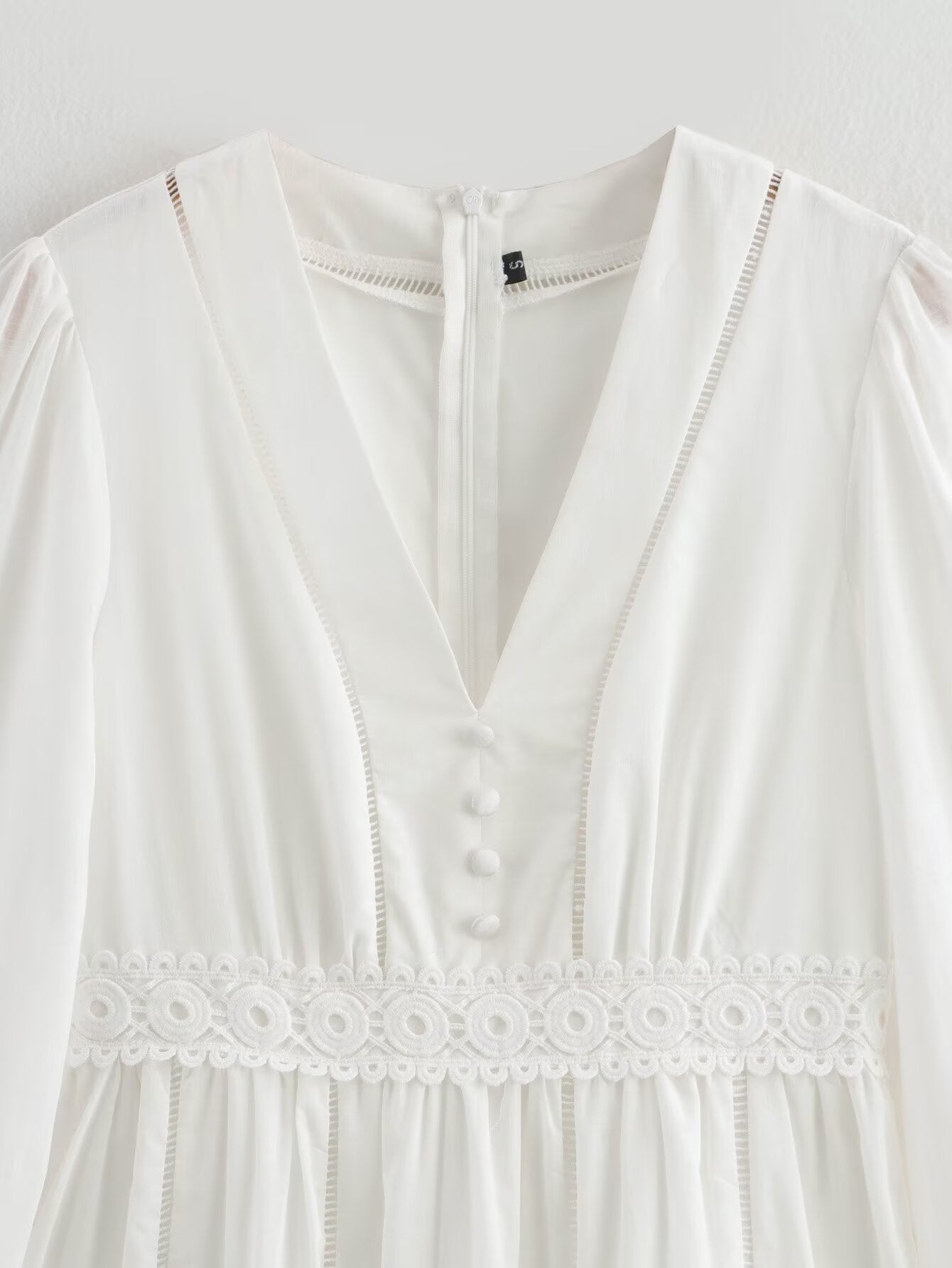 Embroidered lace dress