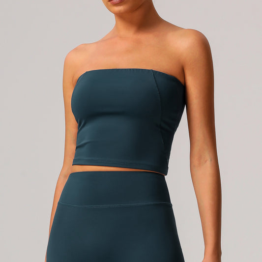 Quick dry seamless tube top