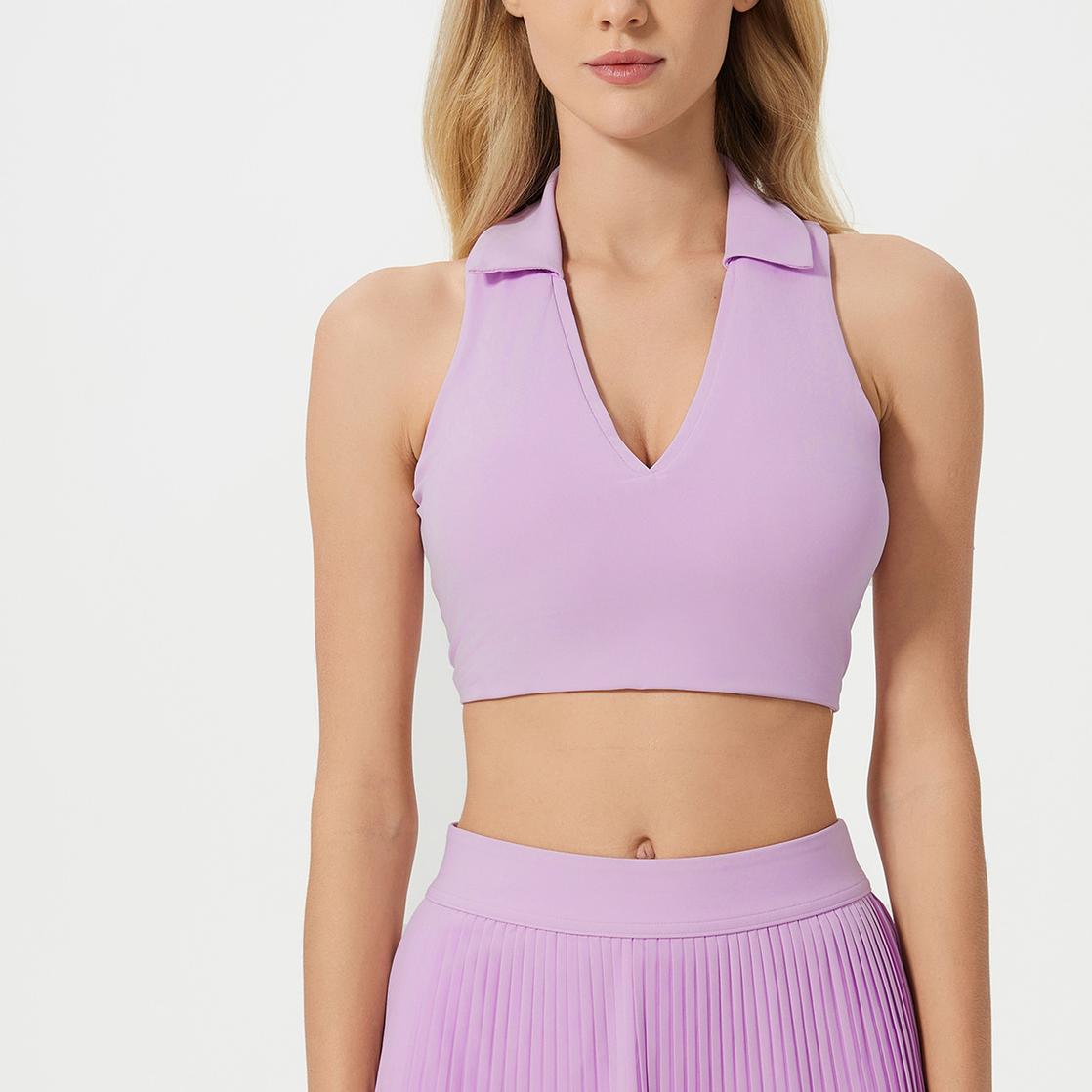 Collared cropped t shirt