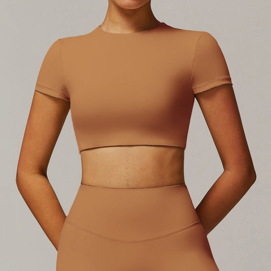Short sleeve cropped top