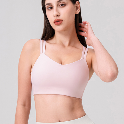 Double strap sports bra