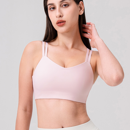 Double strap sports bra