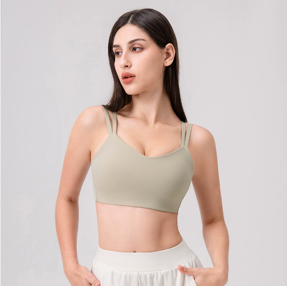 Double strap sports bra