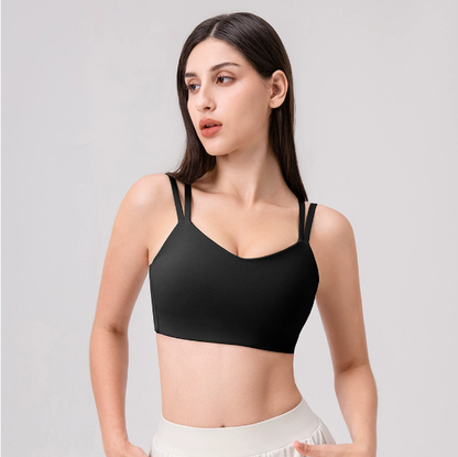 Double strap sports bra