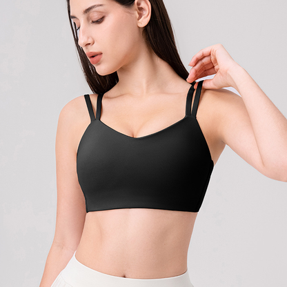 Double strap sports bra