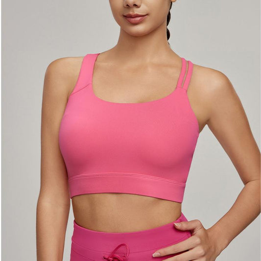 Cross back  sports bra