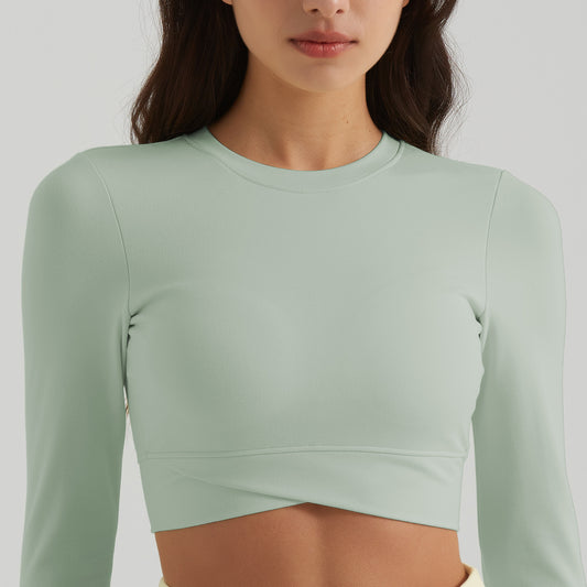 Full sleeve cropped top