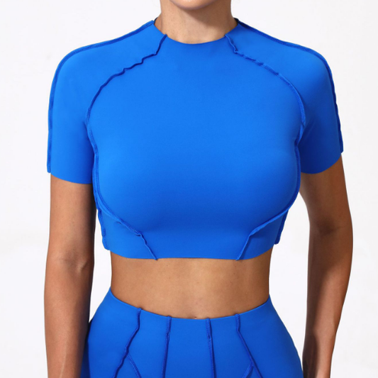 Medium support raw edge top