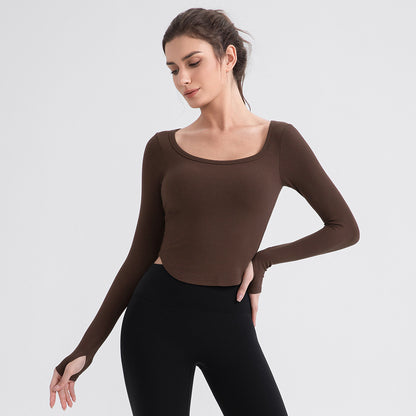 Full sleeve cropped top