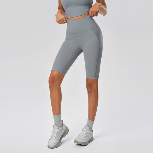 High-rise biker shorts