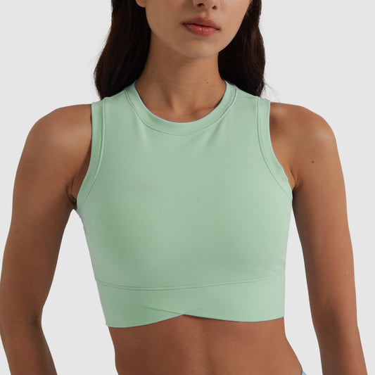 Medium support cropped vest