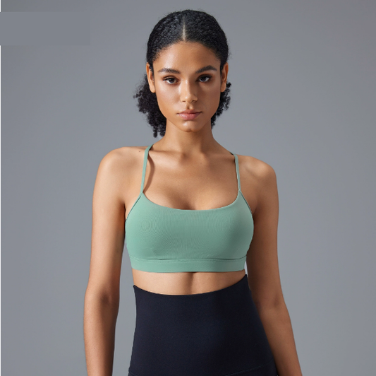 Cross backs sports bra
