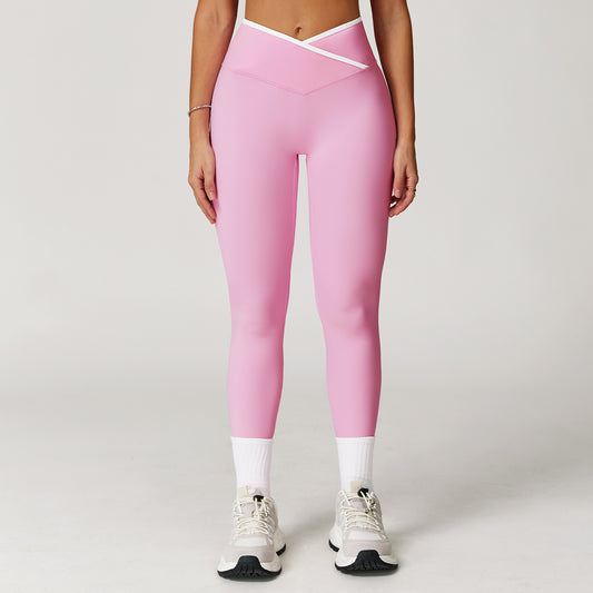Cross waist leggings