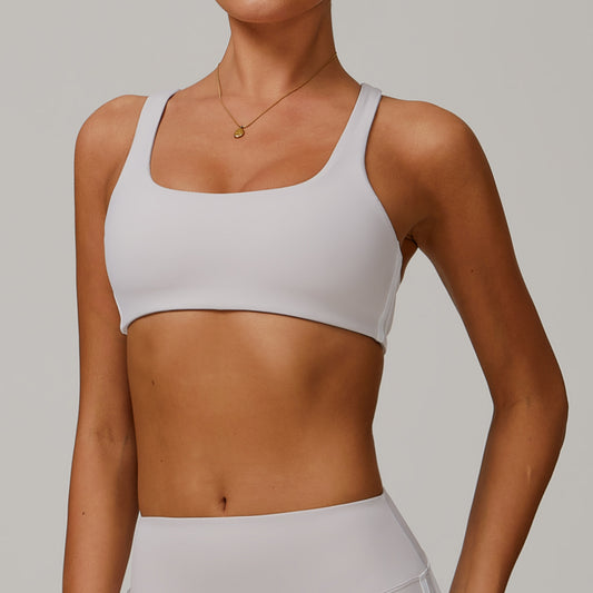 Contrast stripe sports bra