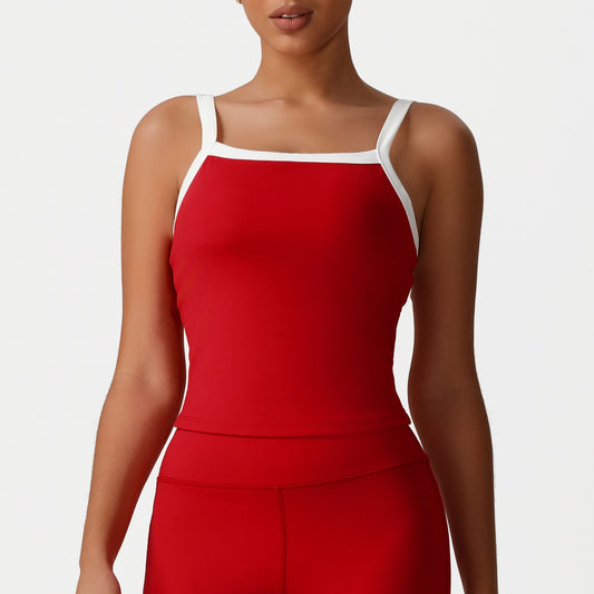 Contrast strap vest