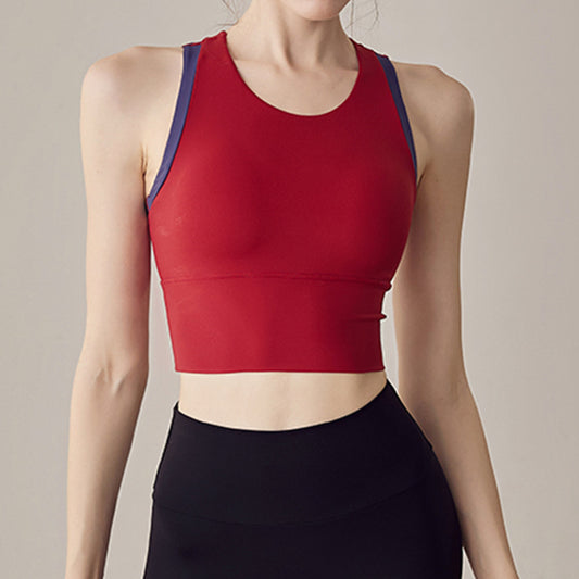 Contrast insert sports bra