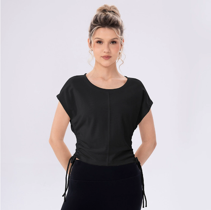 T shirt with drawstring