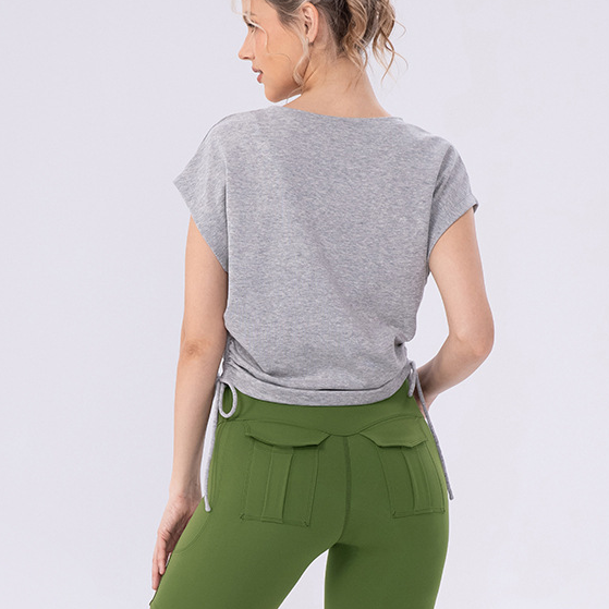 T shirt with drawstring