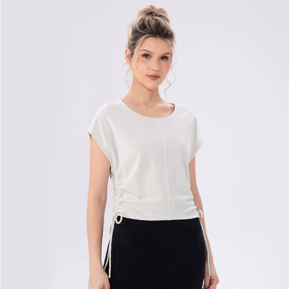 T shirt with drawstring