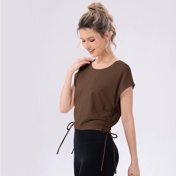 T shirt with drawstring