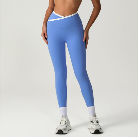 Cross waist leggings
