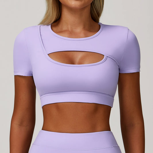 Cut out front cropped top