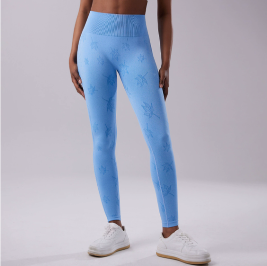 Printed mesh insert leggings