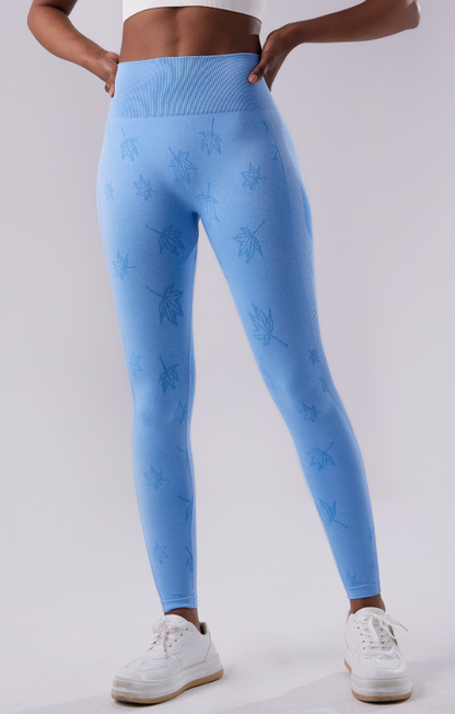 Printed mesh insert leggings