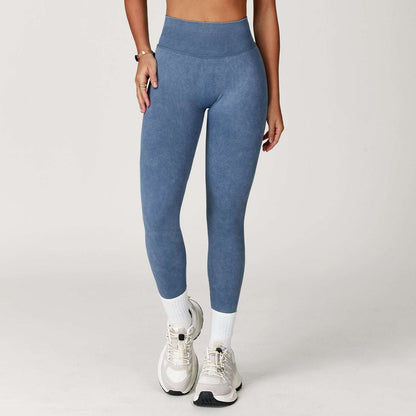 Stone washed leggings