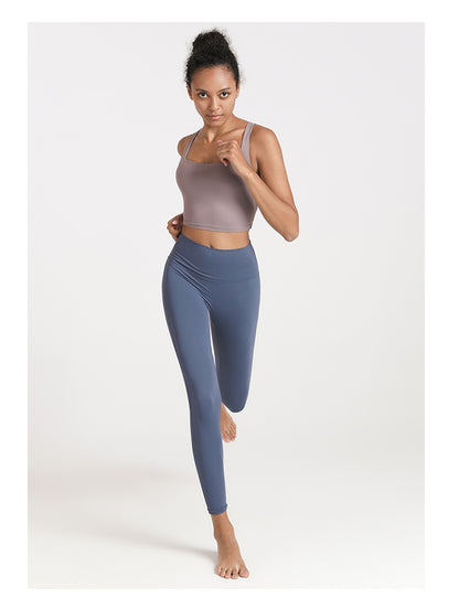 Cross back sports bra