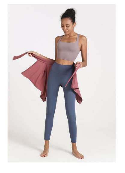 Cross back sports bra