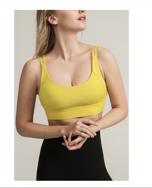 Twisted back sports bra