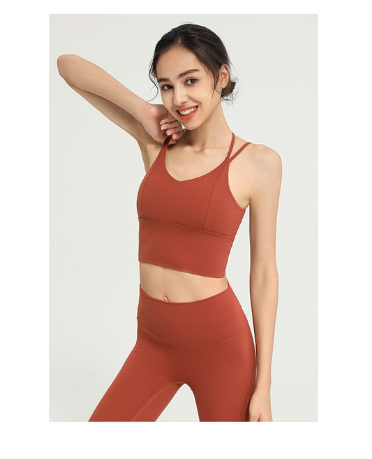 Double strap sports bra