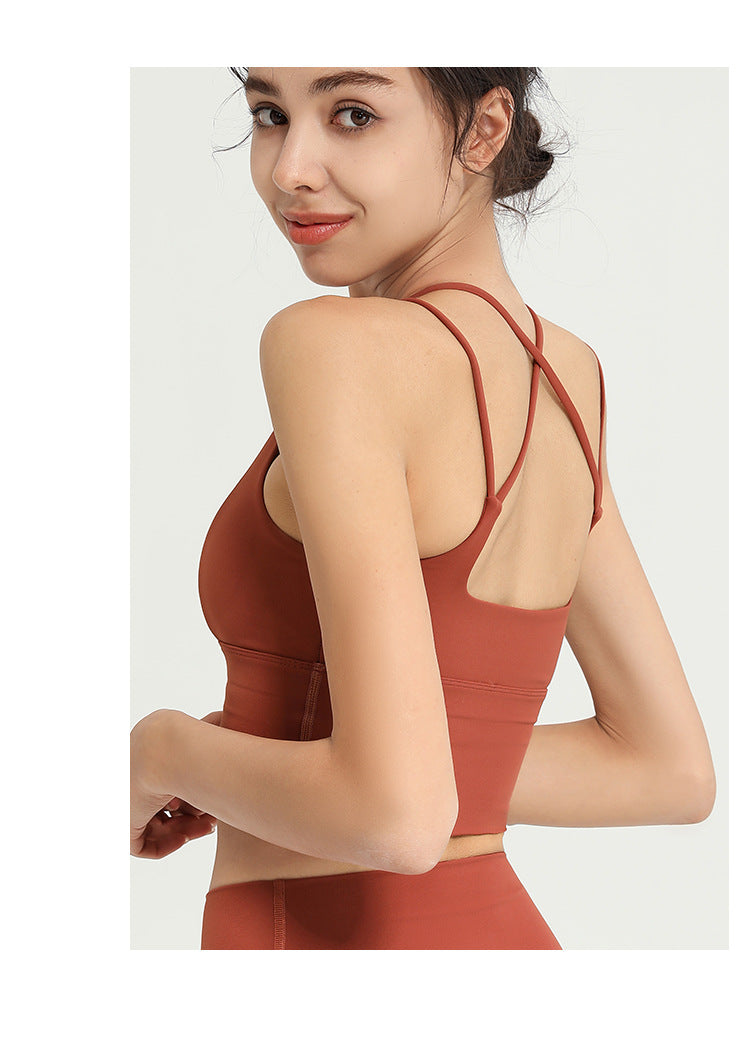 Double strap sports bra