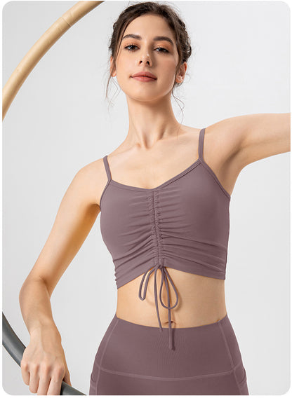 Gathered front sports vest