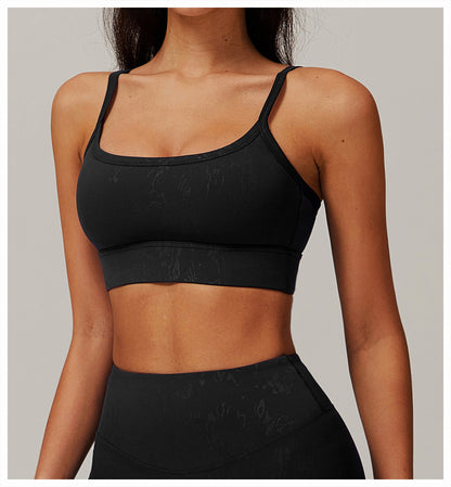 Printed sports bra
