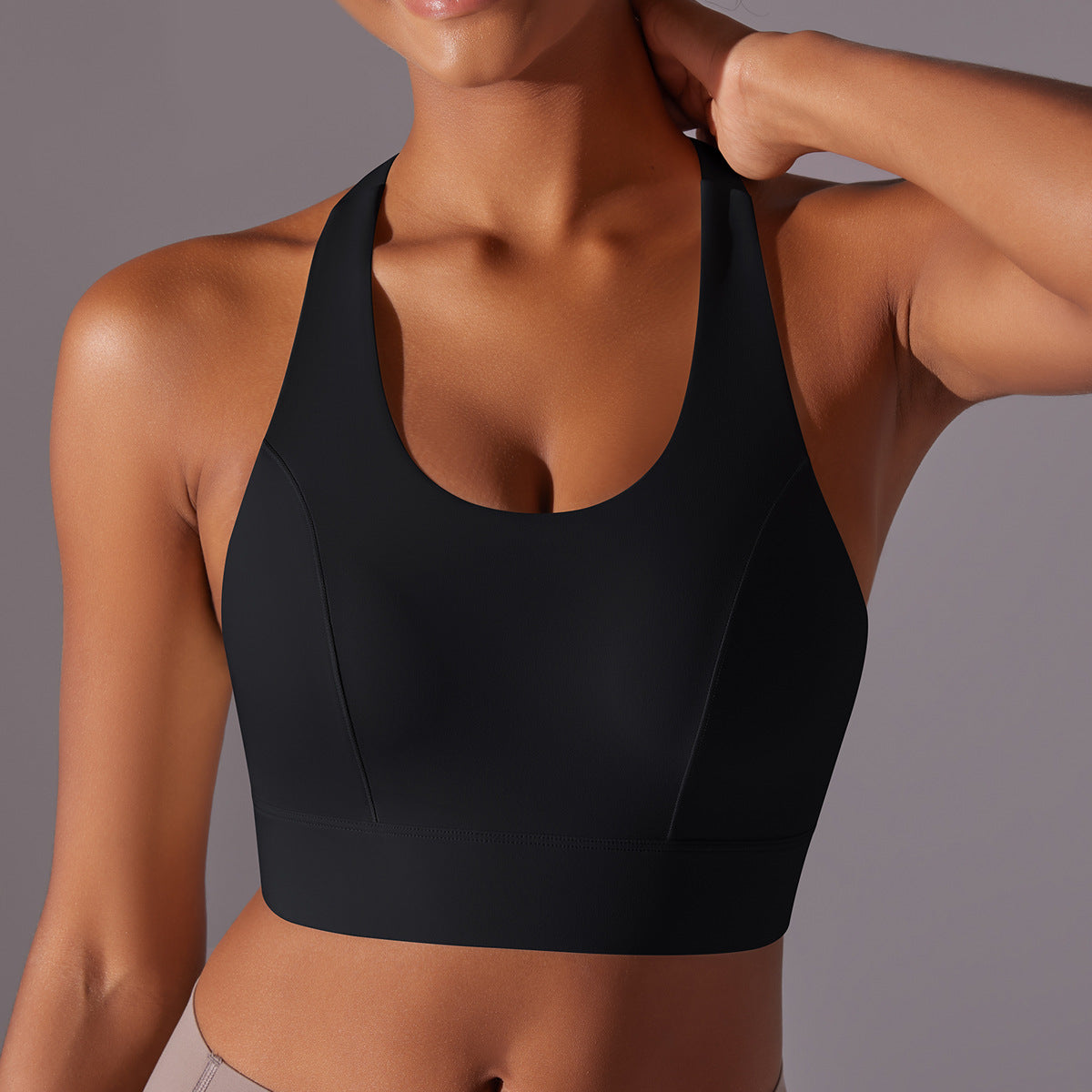 T back high support sports bra