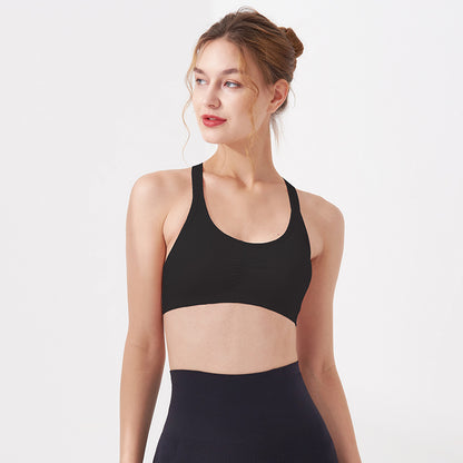 Cross back sports bra